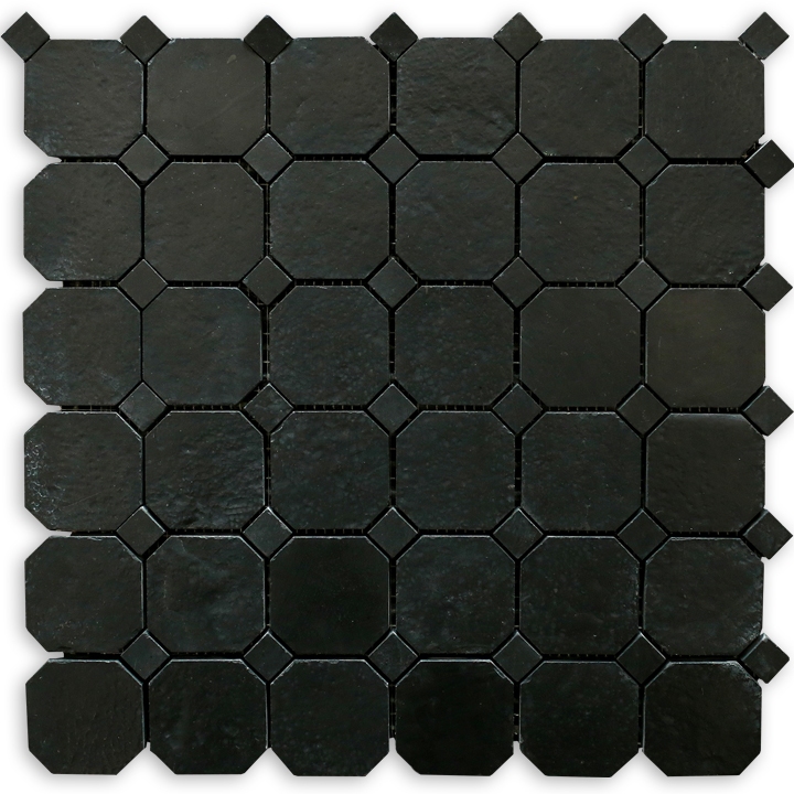 Macedonian Black mozaika kamienna